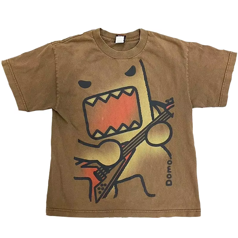 Kawaii surdimensionné été tendance drôle T-shirts imprimé polyvalent Couple coton Y2k décontracté ha