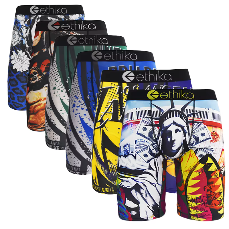 ETHIKA – sous-vêtements pour hommes, Boxer, short de sport et Boxer, Sexy et respirant, grande taill