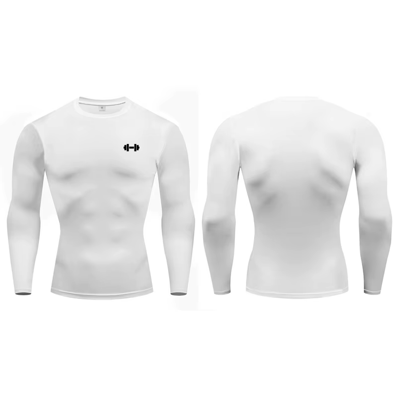 T-shirts de compression pour hommes, manches longues, vêtements de sport, entraînement, exercice, t-