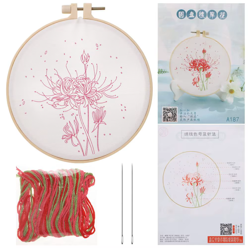 Kit de broderie Antique, outils de couture, bricolage, point de croix pour débutant, artisanat avec 