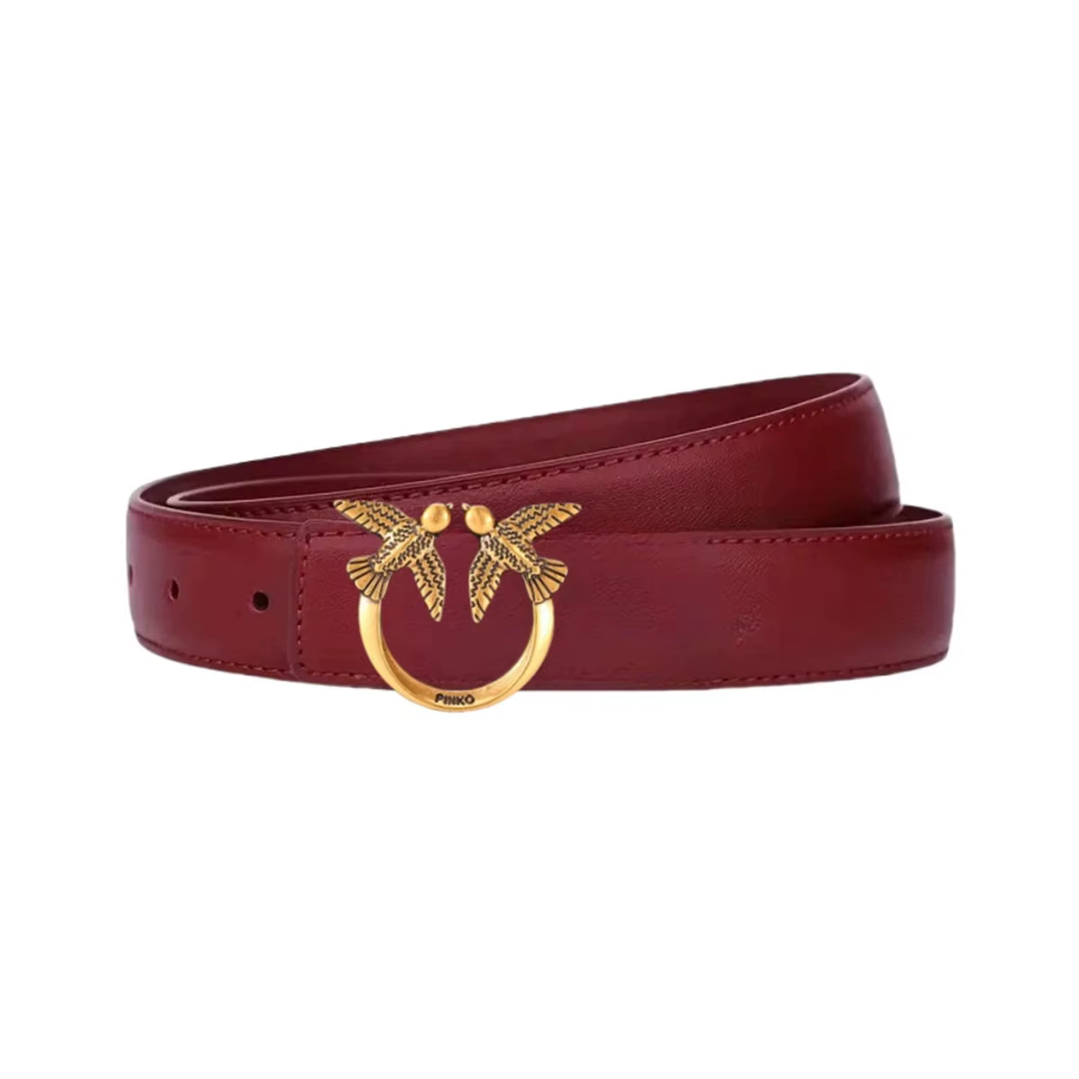 Ceinture Vintage Élégante Pinko pour Femme, Ceinture Fine Minimaliste de Luxe avec Perles, Accessoir