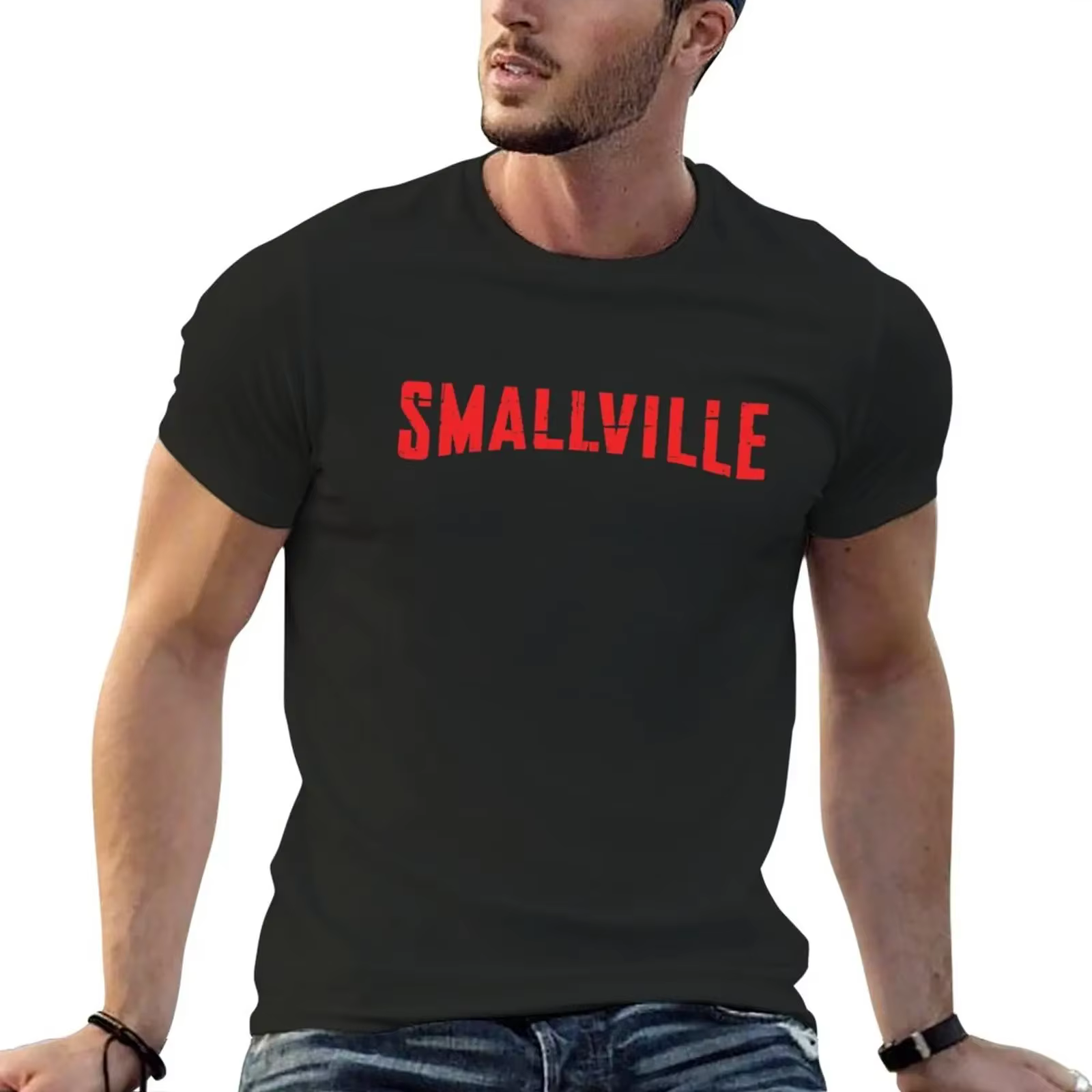 Smallville-T-shirt vintage pour homme, haut graphique, vêtements d'été, nouveau