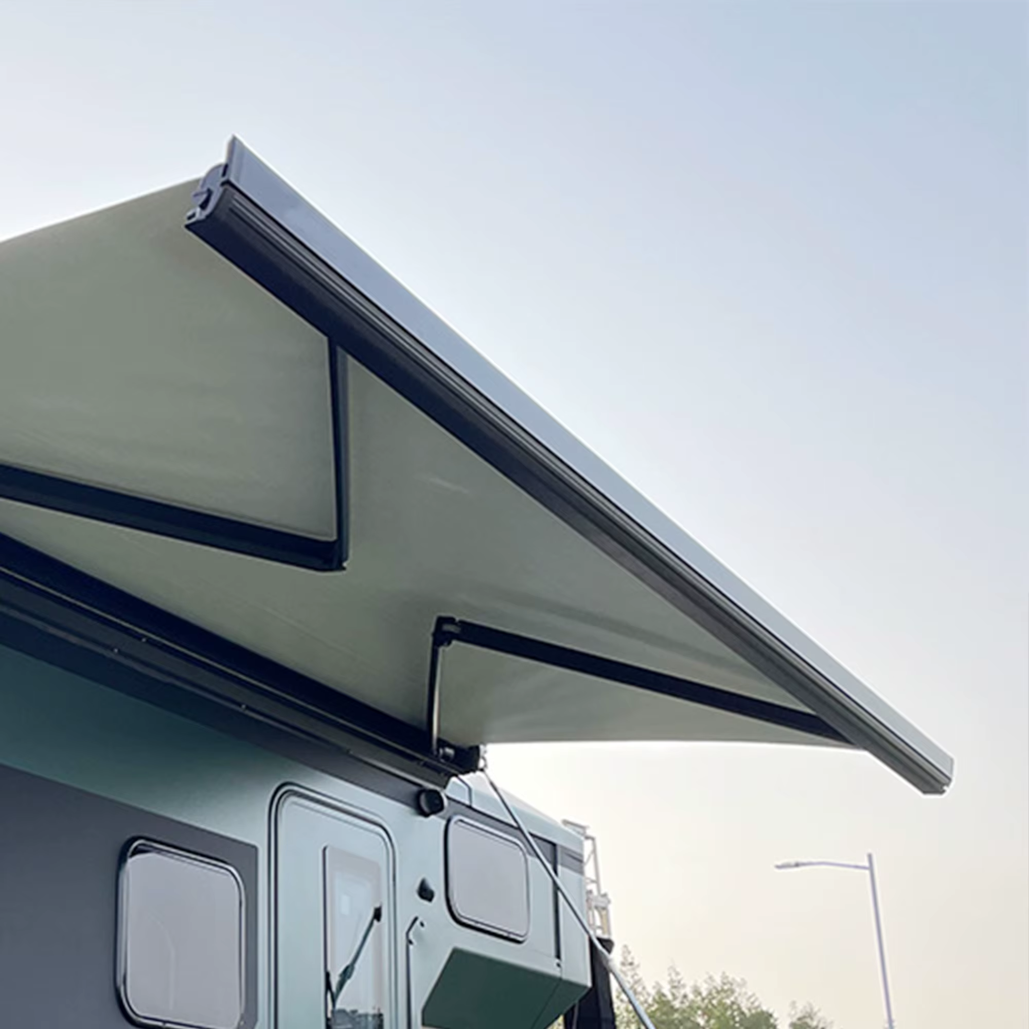 Wareda – auvent rétractable motorisé pour camion électrique, camping-car, Van, avec manivelle, carav