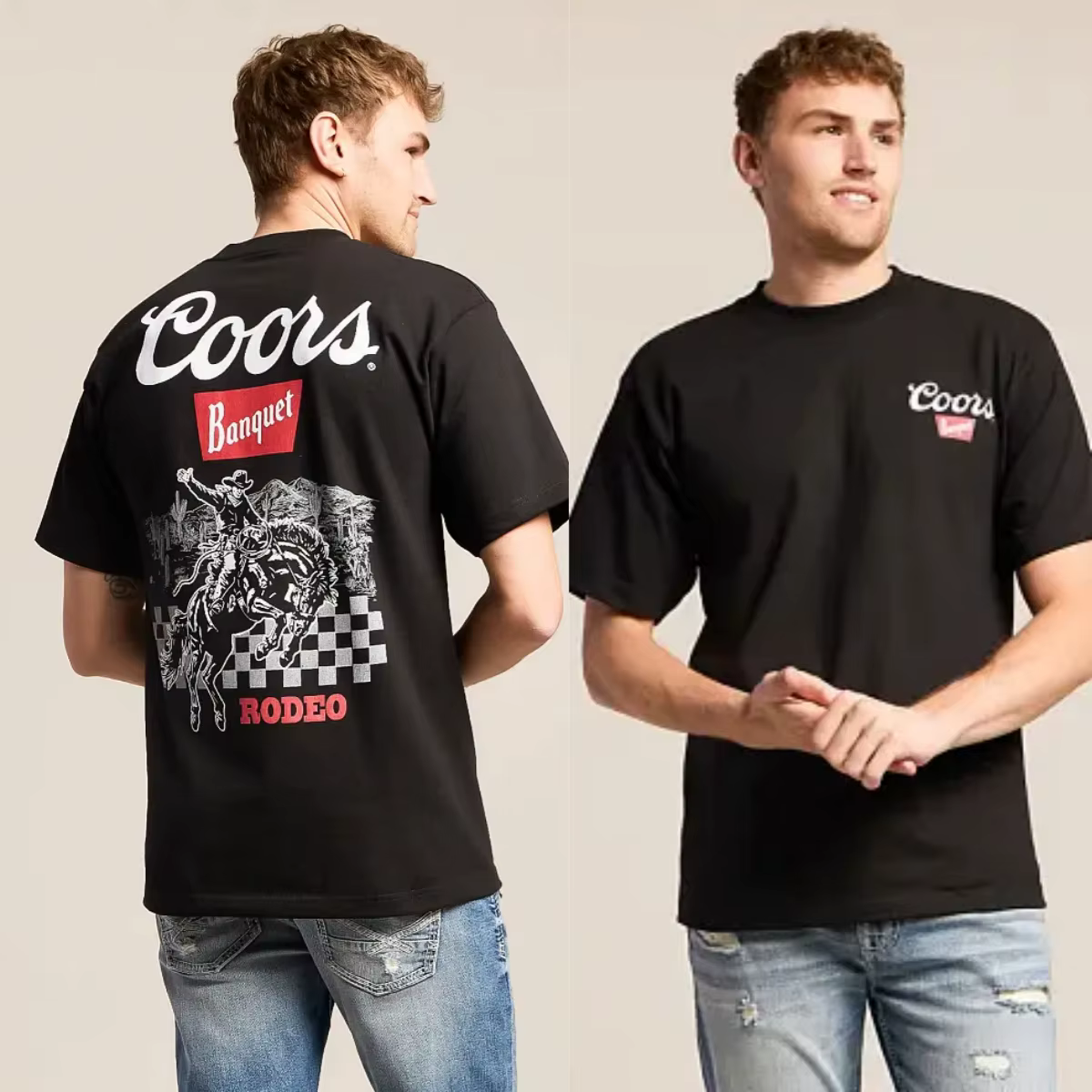 T-shirt décontracté en coton avec motif Rodeo Cowboy pour hommes et femmes, streetwear d'été