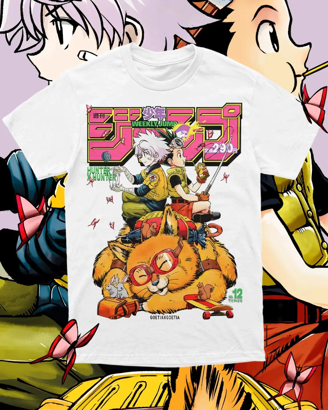 T-shirt Gon Hisoka Hunter X Hunter, chemise exclusive, cadeau de bande manga, toutes tailles