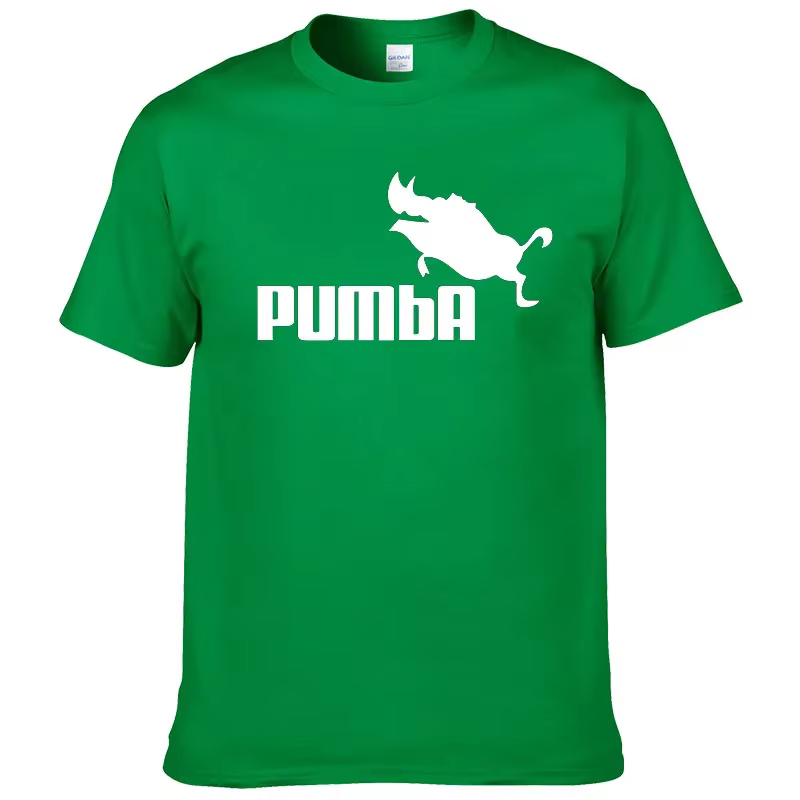 T-shirt imprimé PUMBA, été, hip-hop, sport, bas de tenue, manches courtes, sanglier volant, sanglier