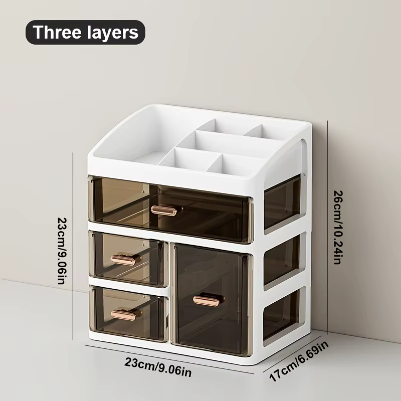 Boîte de rangement de cosmétiques, tiroir de boîte de rangement de cosmétiques, présentoir de produi