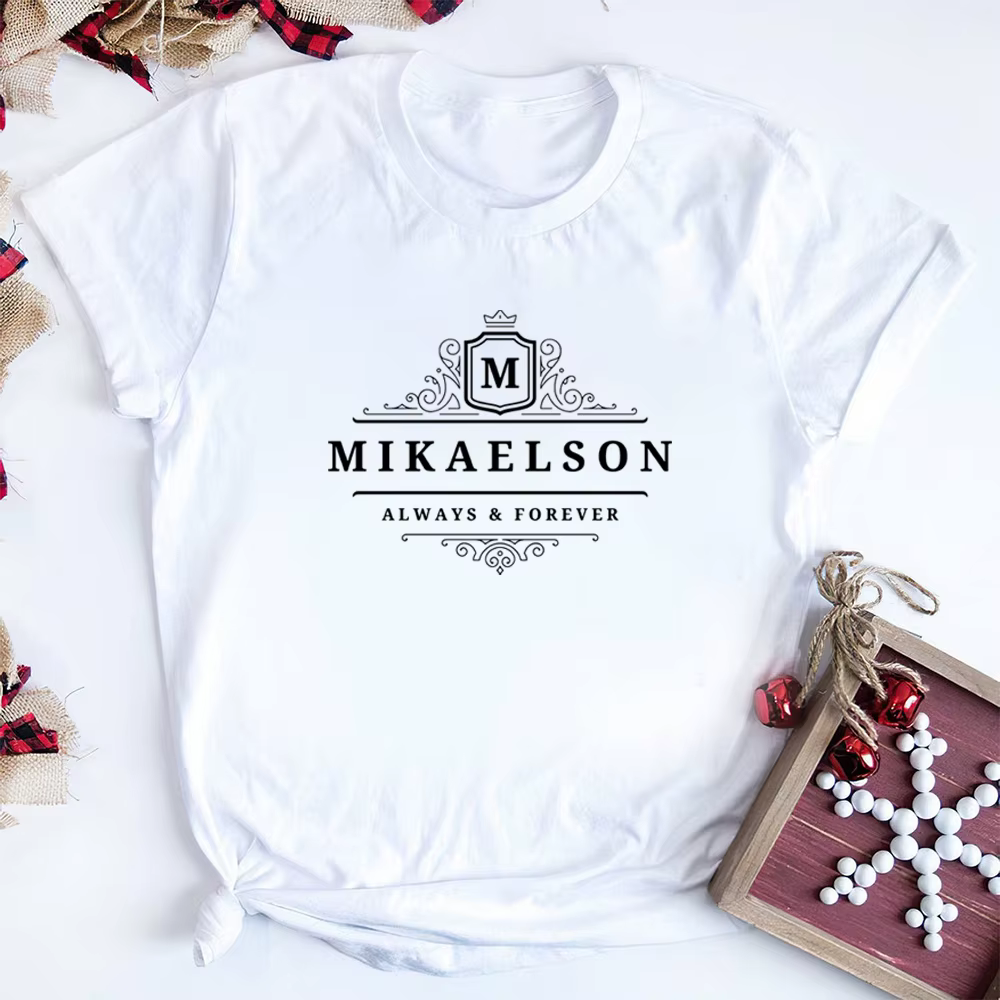 T-shirt journal des Vampire Mikaelson, Always and Forever, Original, Fans