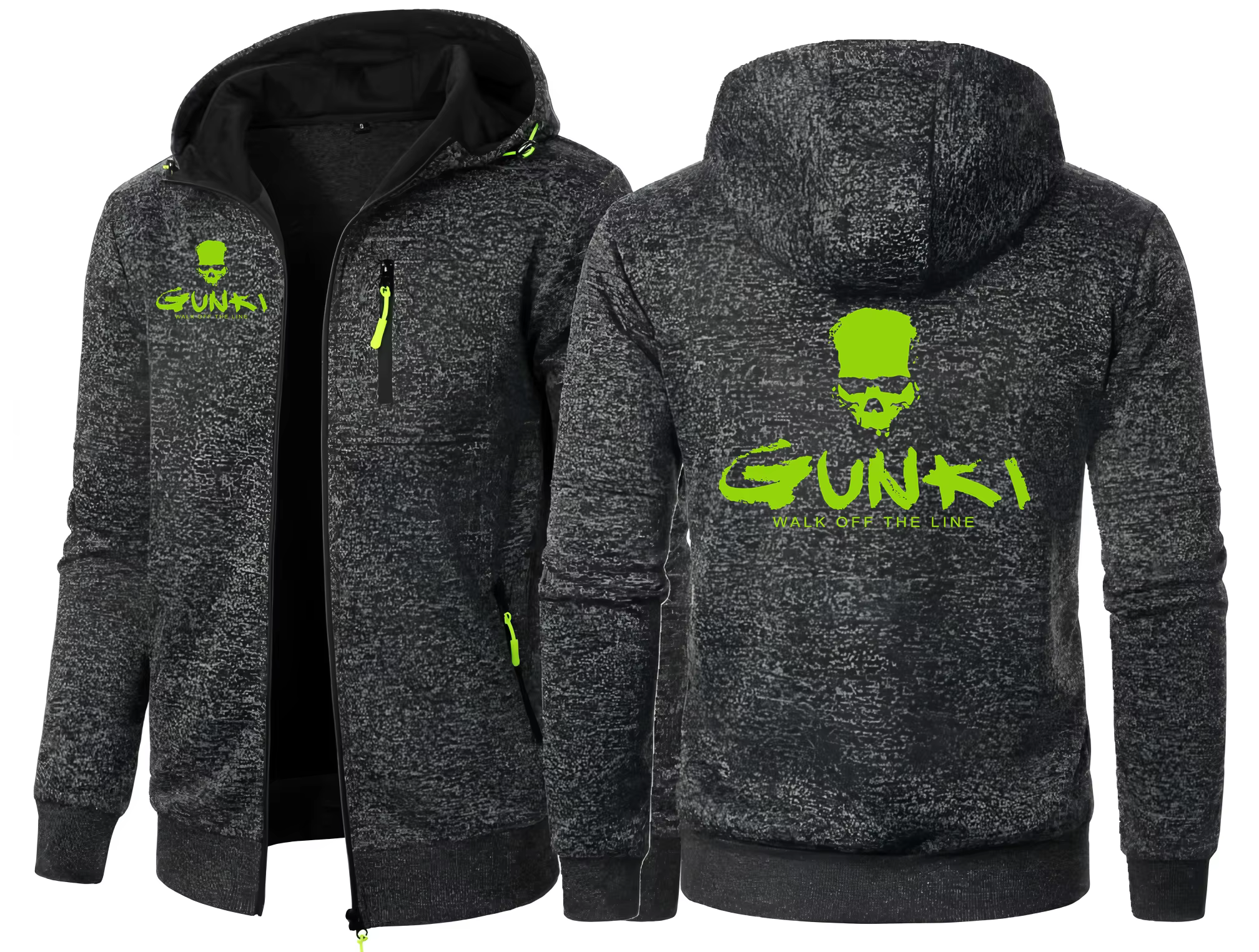 Gunki Love Fishing marque hommes manteaux à capuche décontracté sweat à capuche avec fermeture éclai