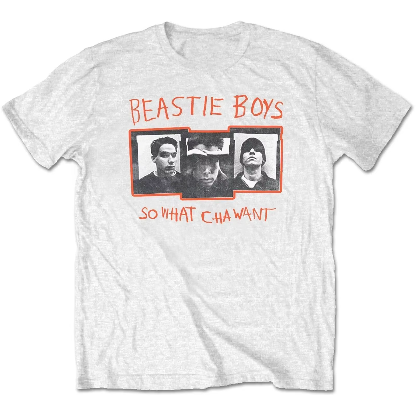 T-shirt classique de la groupe Beastie Boys, t-shirt unisexe doux et respirant 100% coton, imprimé v