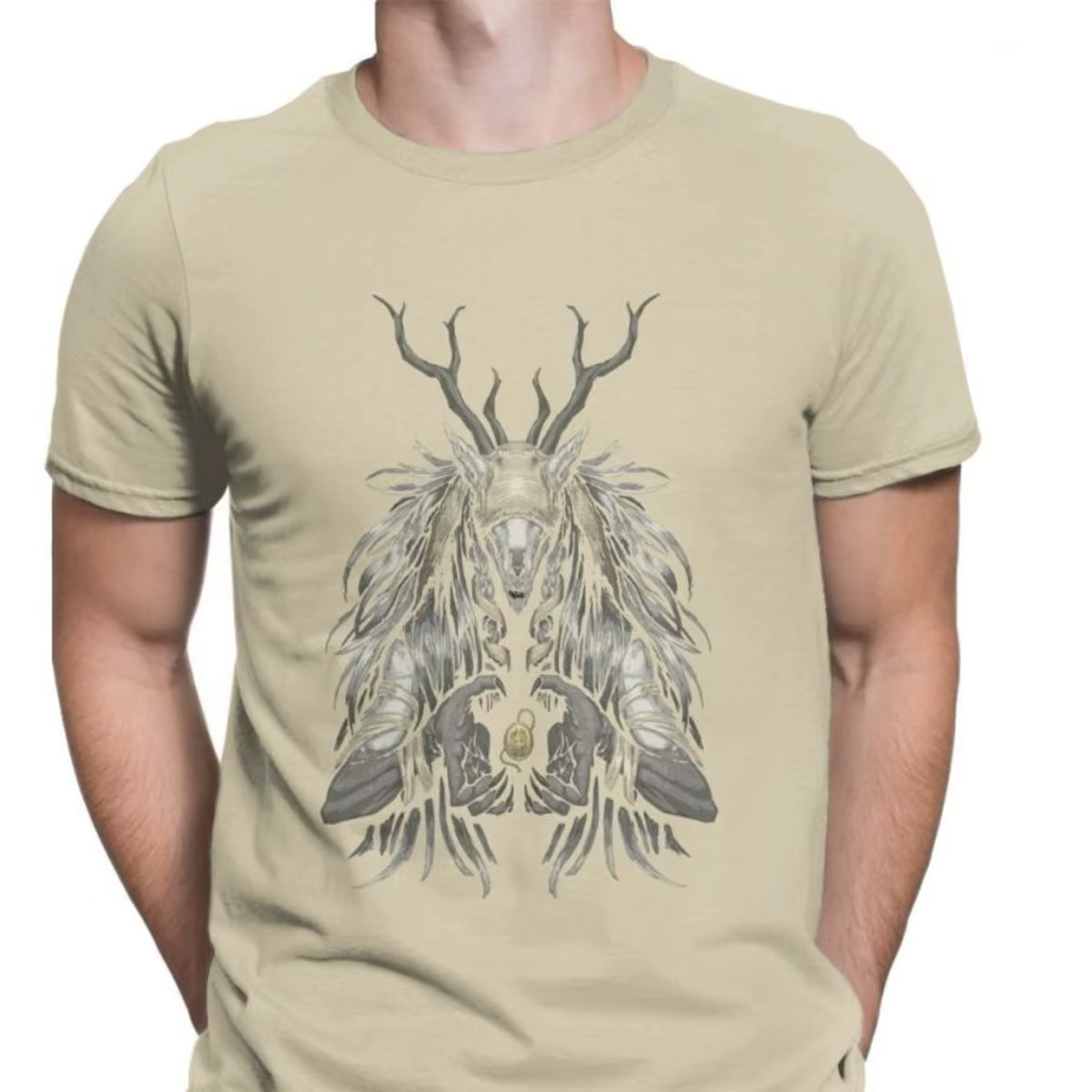 T-shirt Effrayant en Coton Premium pour Homme, Vicar Amelia Bloodborne, Harajuku, Halloween