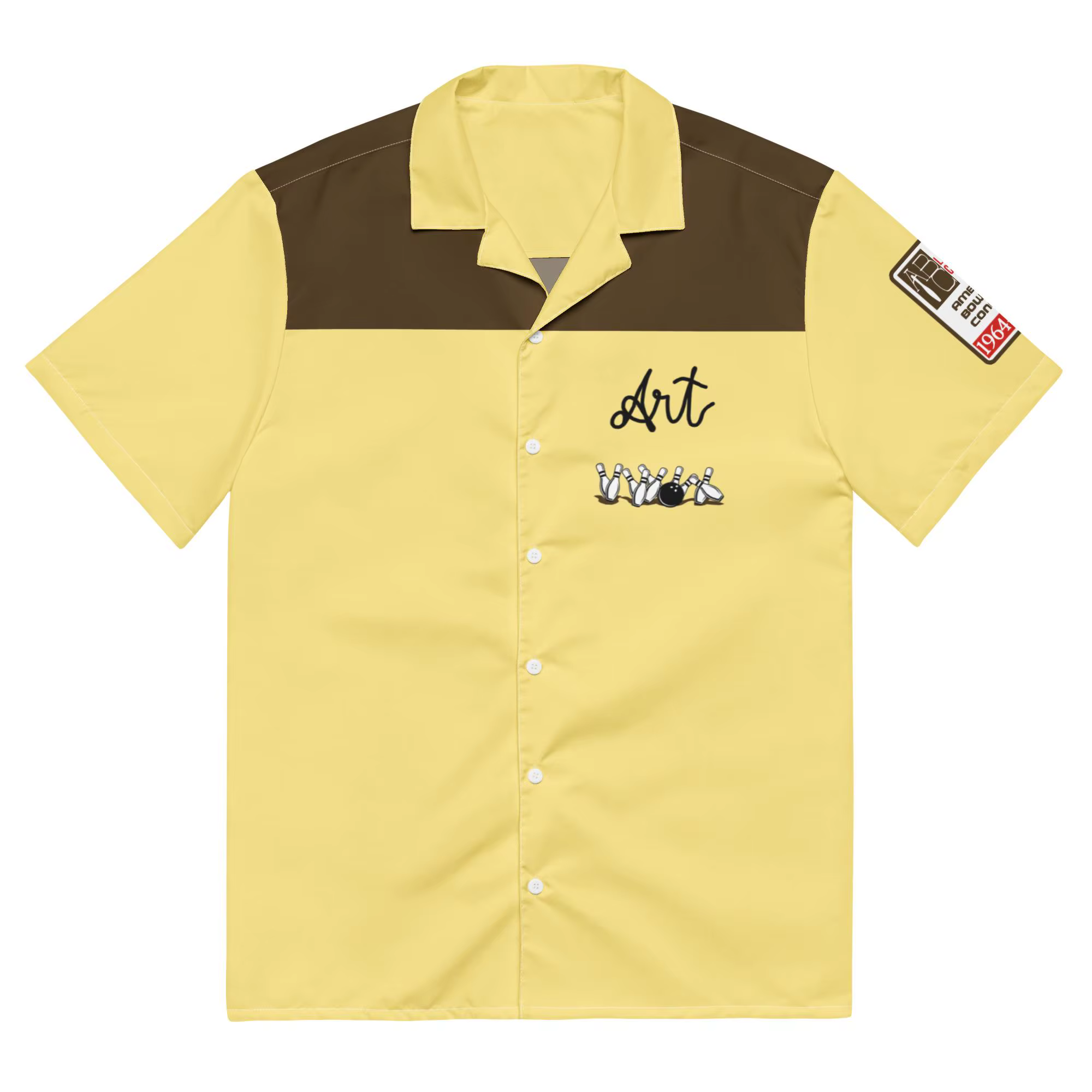 The Dude's The Big Lebowski film chemise de Bowling boutonnée rétro classique à manches courtes déco