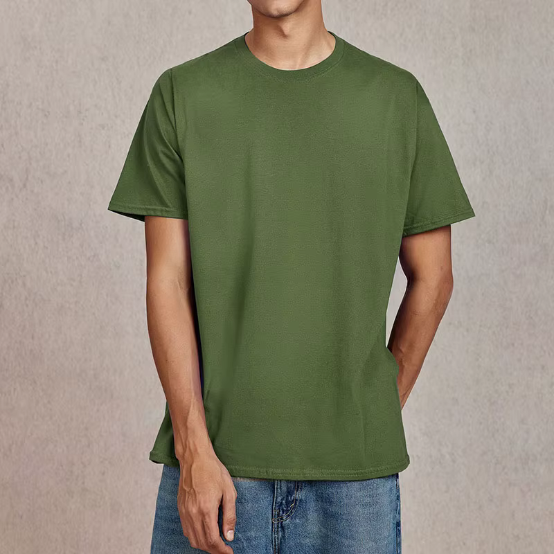 T-shirt uni à manches courtes pour hommes et femmes, vêtements unisexes de qualité basique, haut d'é
