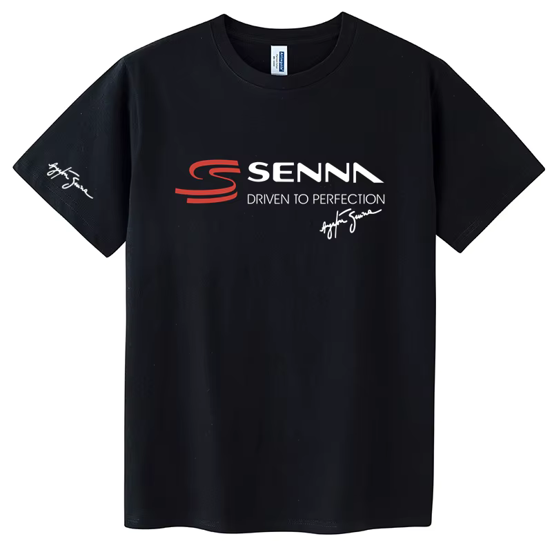 T-shirt manches courtes homme, 100% coton, humoristique et Cool, Hero Ayrton Senna Car, F1