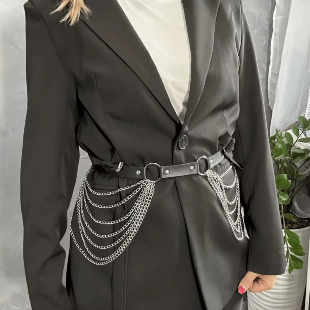 Chaîne de corps et ceinture de taille pour femme, bijoux de mode gothique pour festival, accessoires
