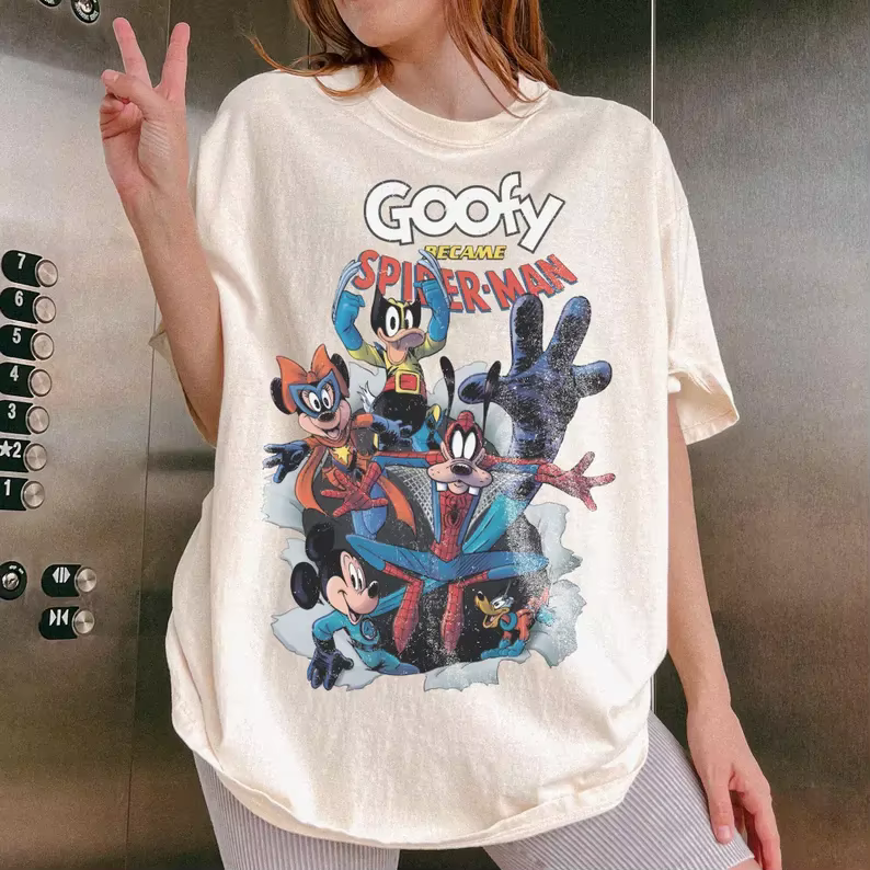 Nouveau T-shirt Spiderman Marvel 2026 à imprimé super-héros pour hommes et femmes, décontracté et co