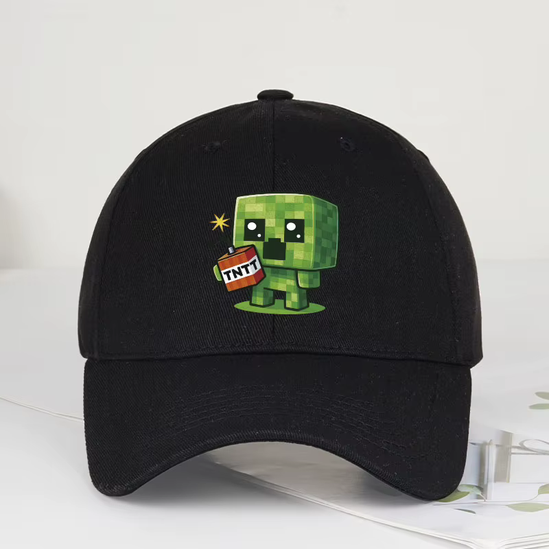 Casquette de baseball à motif Creeper |   Casquette Hip-Hop unisexe, légère et ajustée, idéale pour 