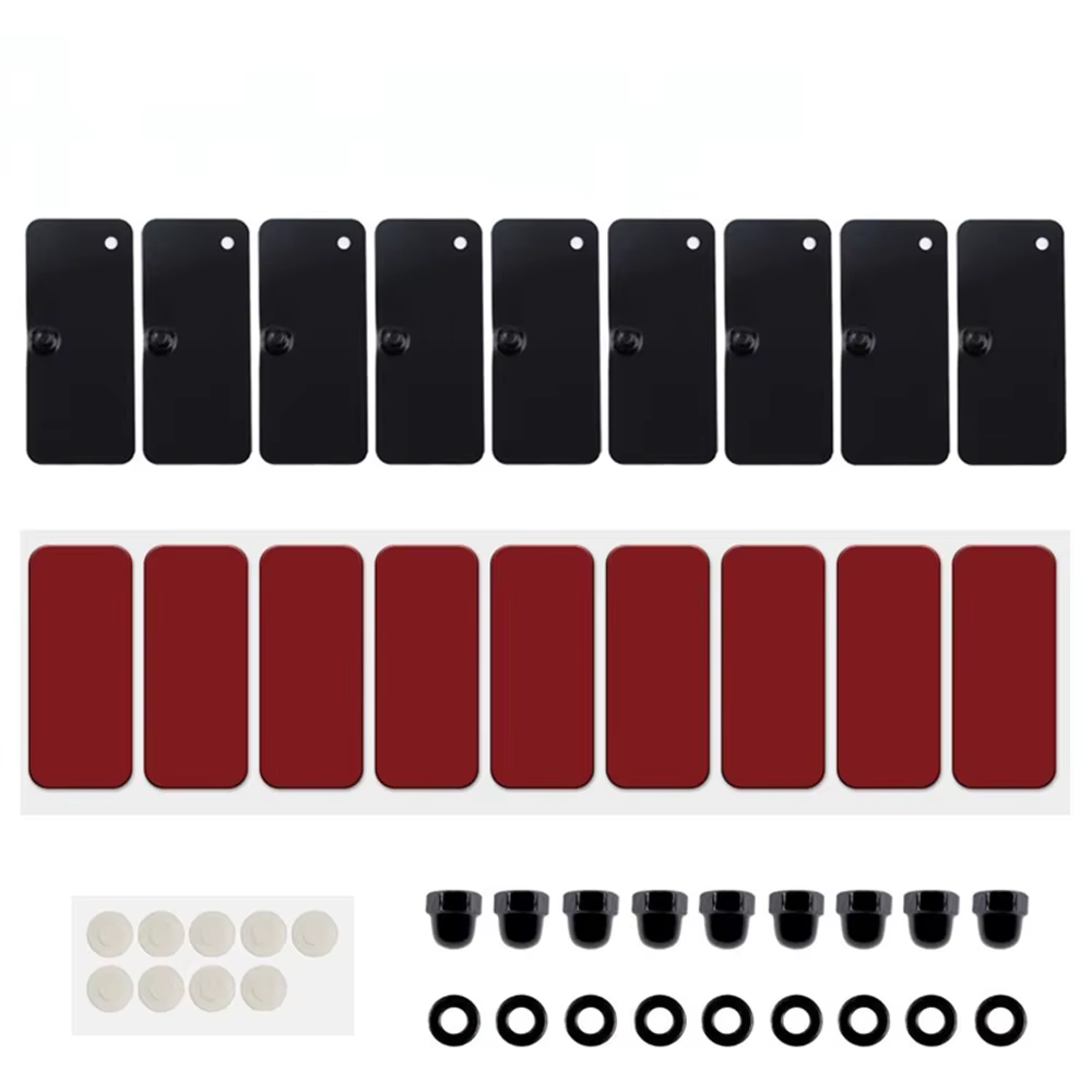 Kit de montage de matériel d'obturateur de lunette arrière, accessoire extérieur avec ruban adhésif 