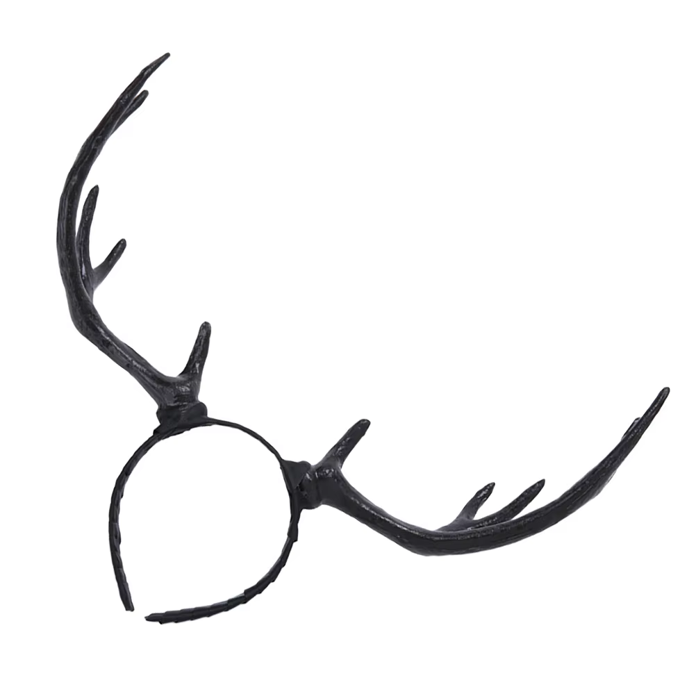 Bandeau de noël en bois de renne, corne de cerf, cerceau en bois d'élan, bandeau oreilles de Costume