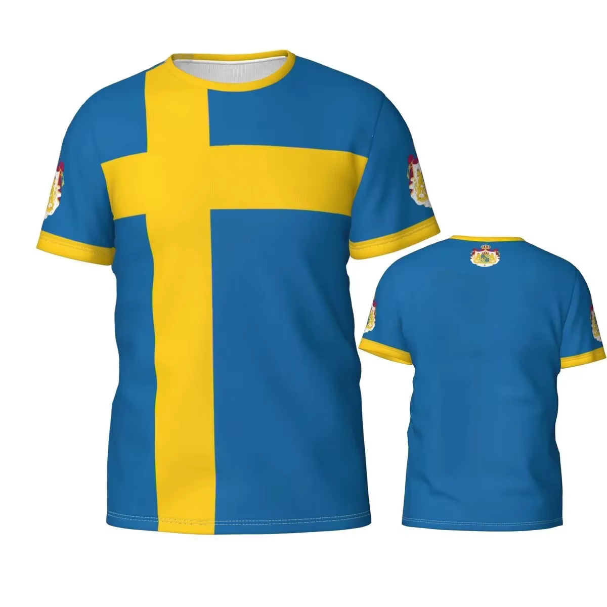 T-shirt de l'équipe de football Swedish Feel pour hommes et femmes, T-shirt imprimé en 3D, Danemark 
