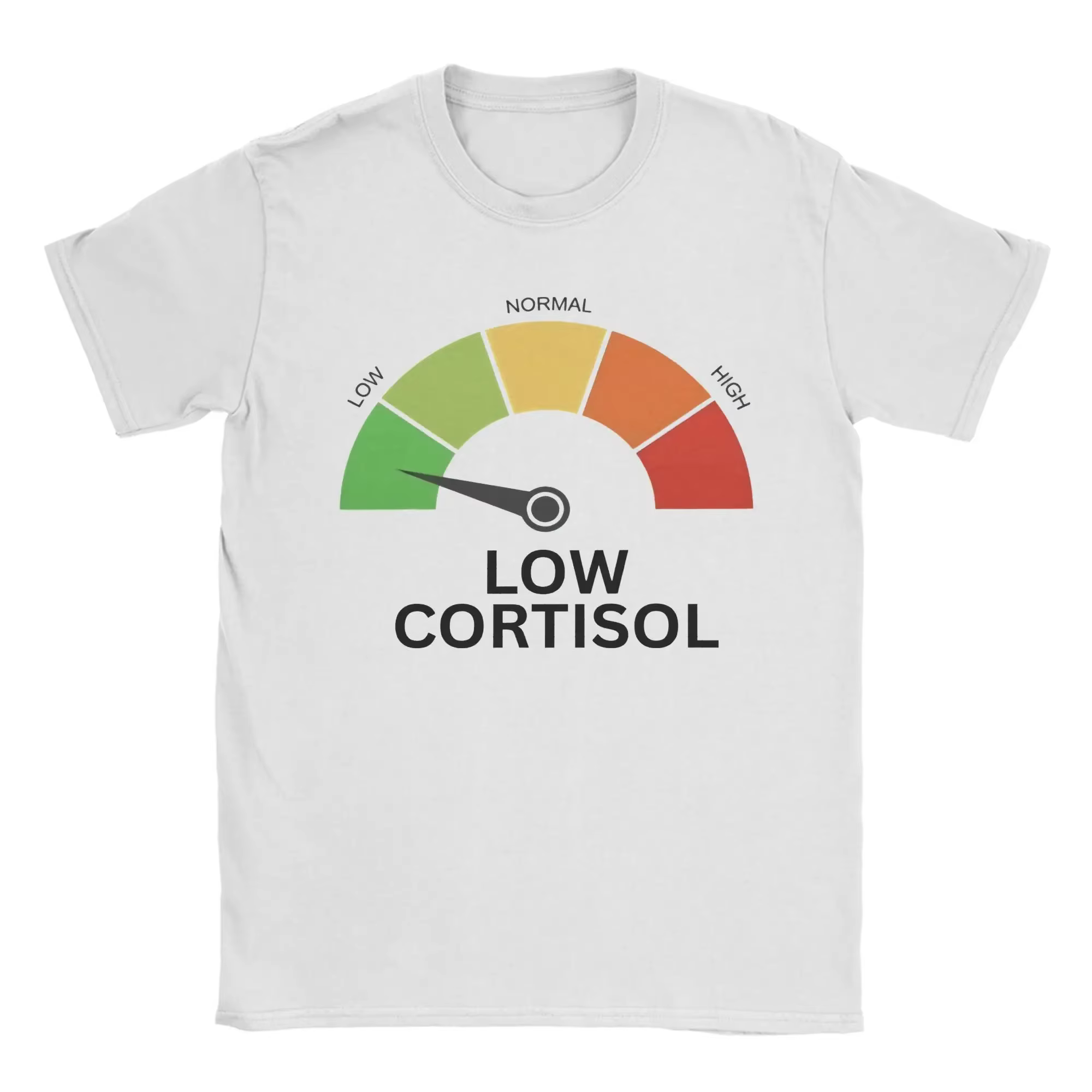 T-shirt Meme Low Cortisol Level en coton pour homme, tendance, cool, décontracté, à manches courtes,