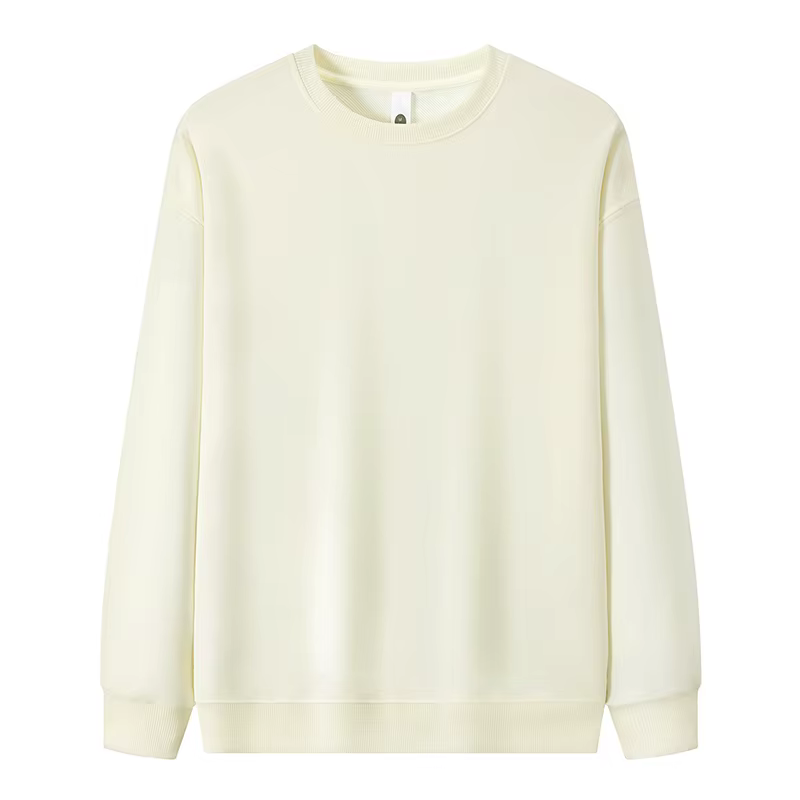 Sweat à capuche à col rond à la mode avec logo imprimé personnalisé, veste unisexe, vêtements de tra