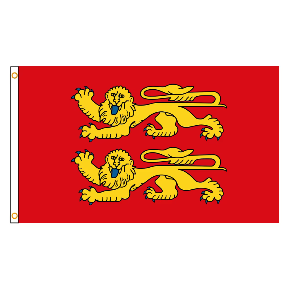 Drapeau de Normandie de 3x5 pi, couleurs vives et résistant à la décoloration, une région en France,