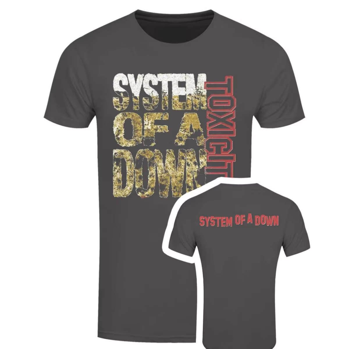 T-shirt en coton avec motif System of A Down, unisexe, manches courtes, marque de mode, tee-shirt de