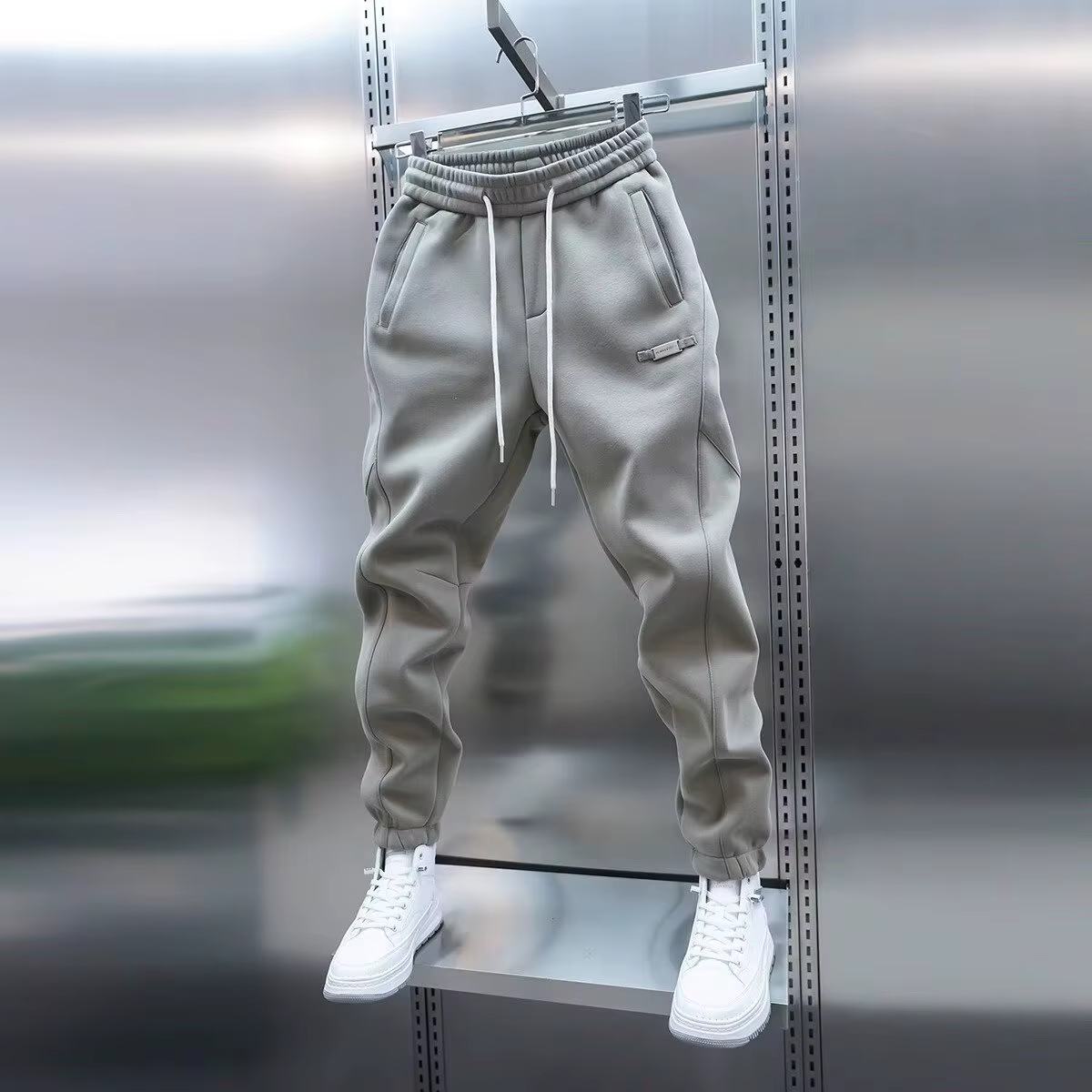 Pantalons pour hommes – Pantalons décontractés de couleur unie, pantalons de survêtement, pantalons 