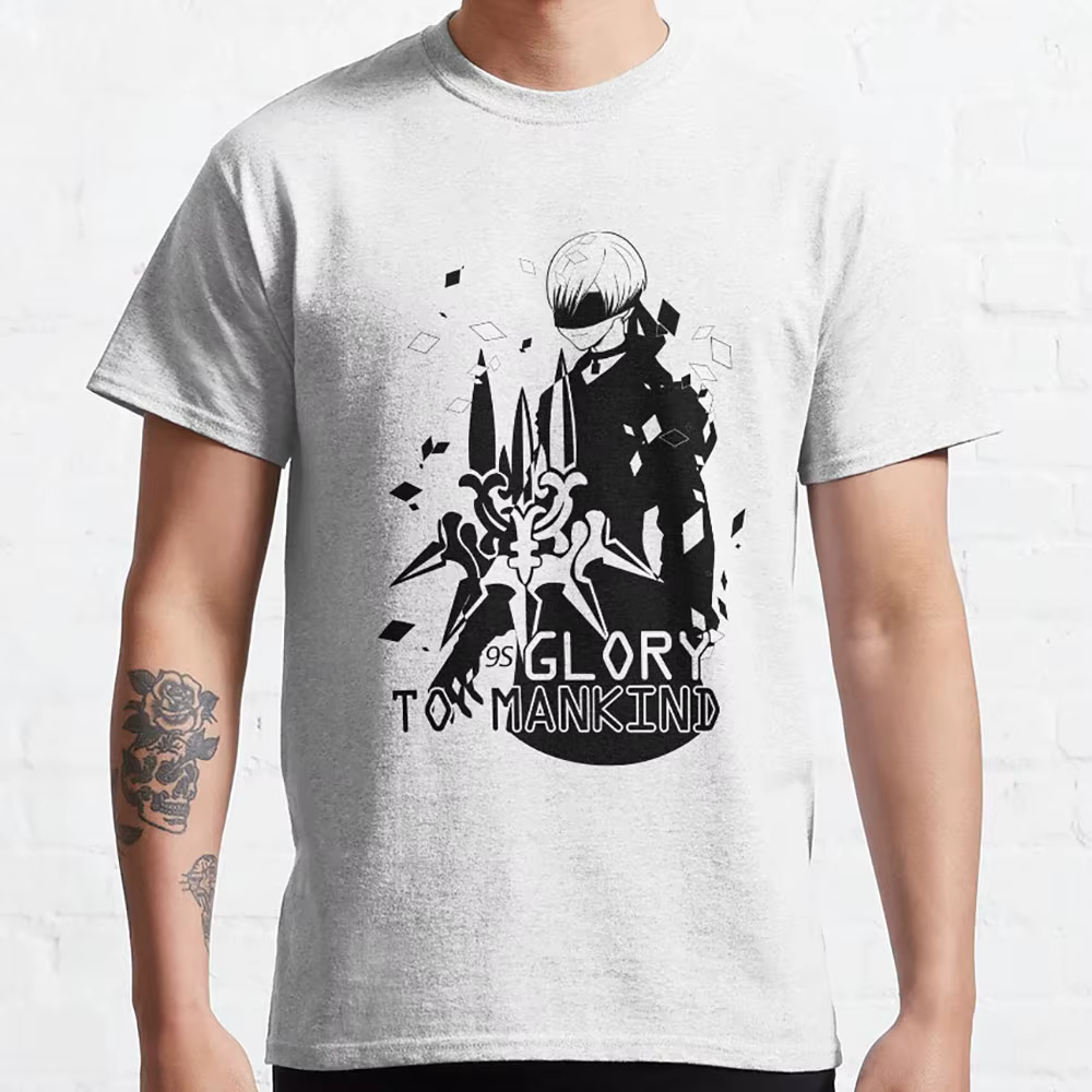 ManKINd Nier AutomMiGame of the SARL h Anime T shirt, Sexy Waifu 2B & 9S manga graphique t shirts 10