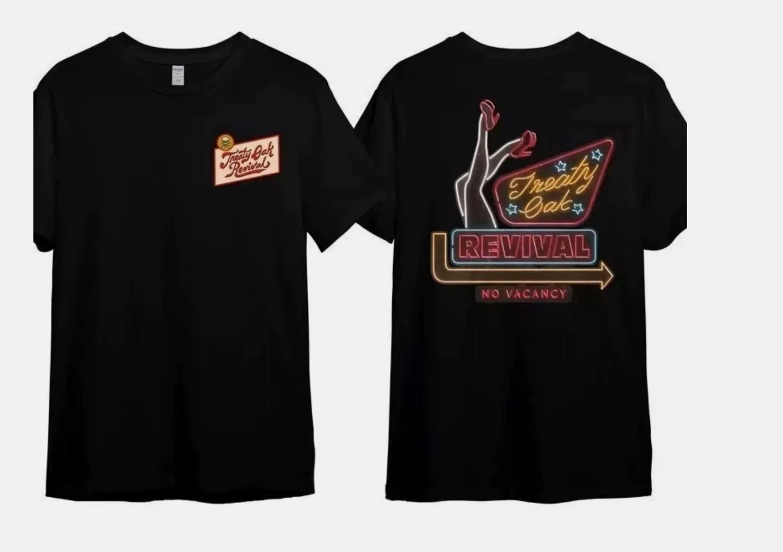 Treaty Oak Revival T-Shirt Coton - Col rond pour hommes et femmes Idée cadeau