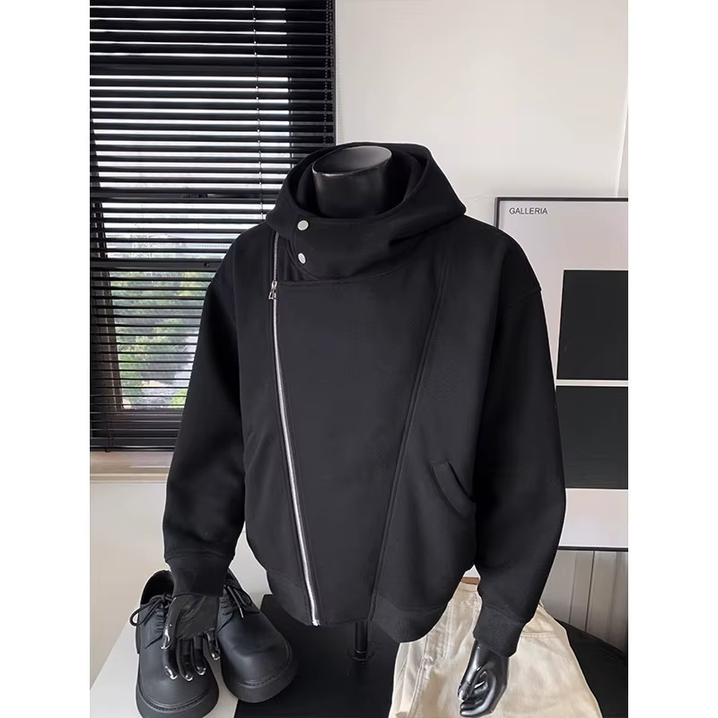 Sweat-shirt à capuche gris pour hommes et femmes, nouveauté automne-hiver 2026, veste épaisse et amp
