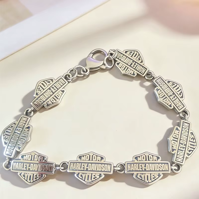 Bracelet rétro Punk Rock Biker, accessoires décoratifs pour Harley Davidson Electra Glide Ultra Clas