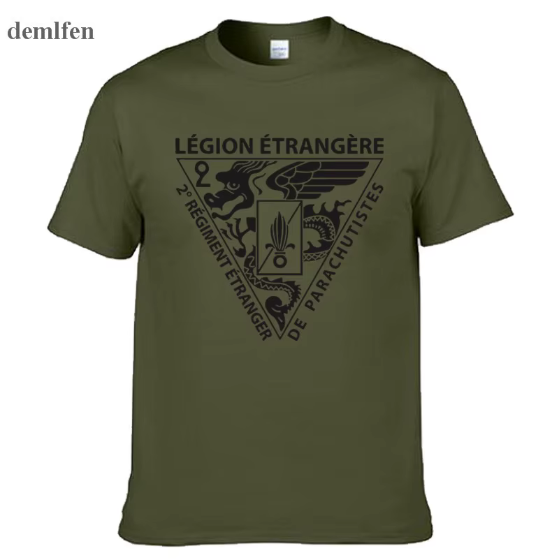 Nouvelle Légion étrangère française Forces spéciales armée de la guerre mondiale T-shirt Homme Camis