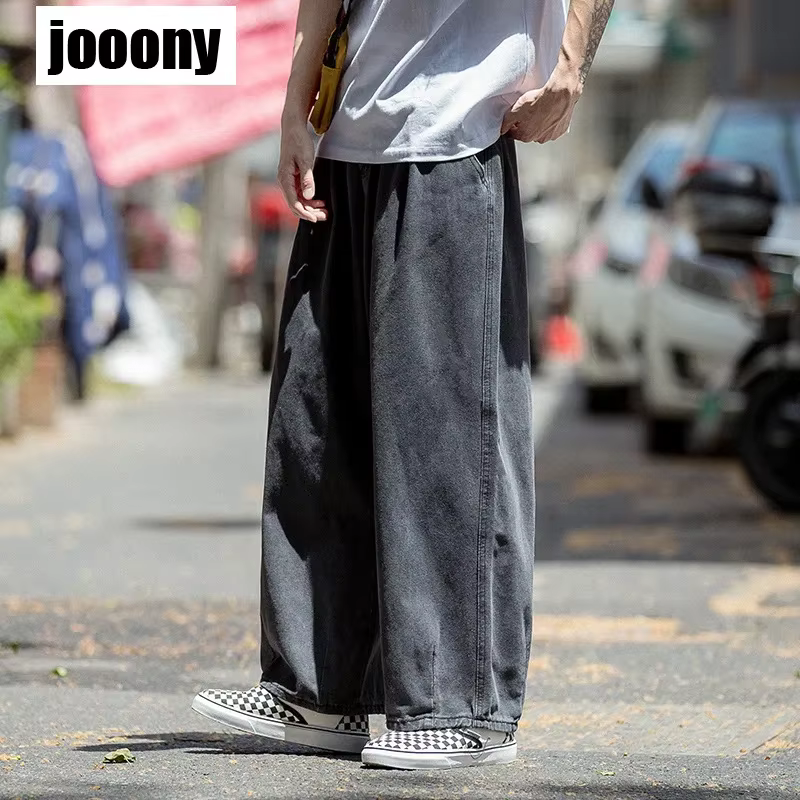 Jean homme Hip Hop Streetwear Skateboard pantalon en Denim neutre hommes Jean jambe large Denim Carg