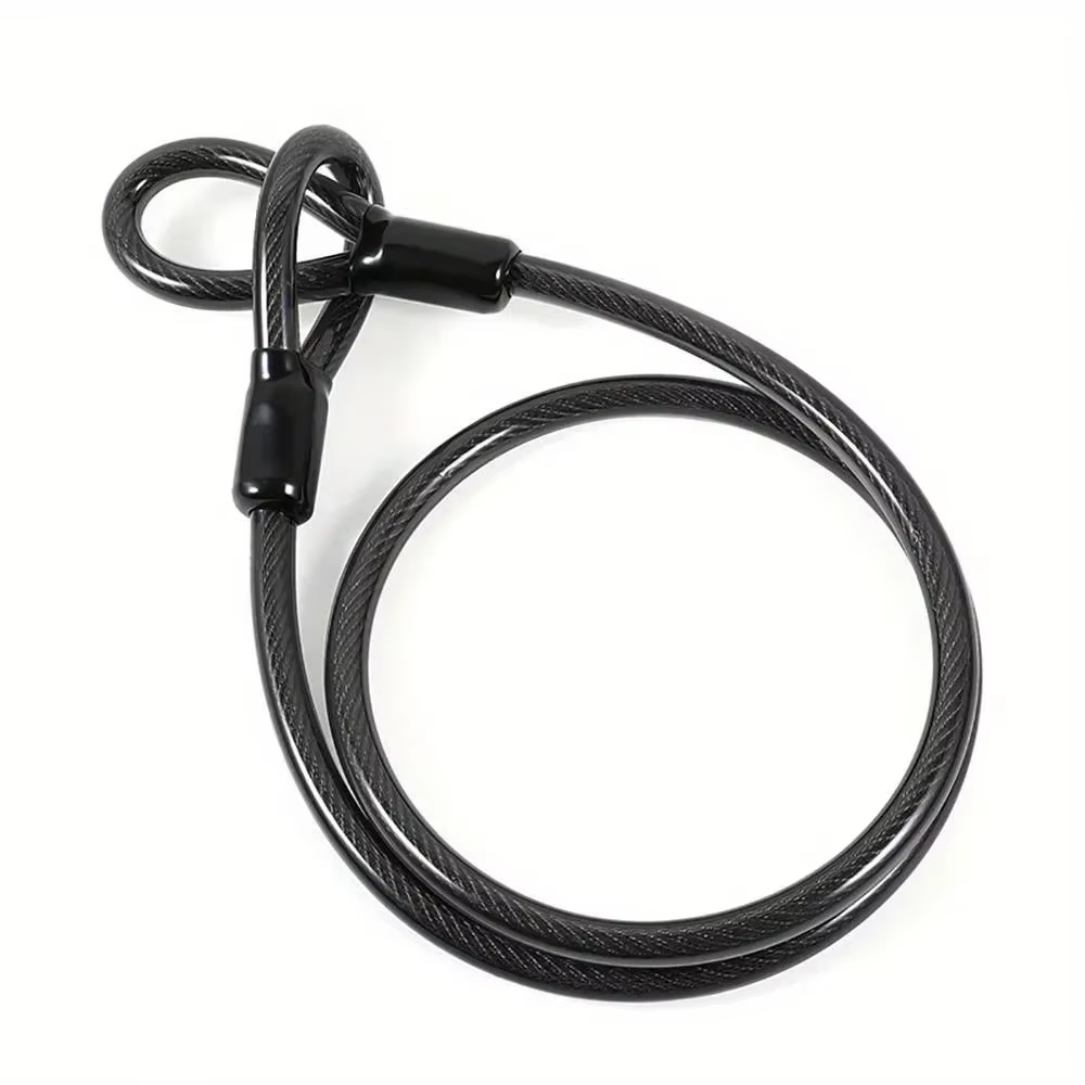 Nouvelle chaîne de câble de sécurité 1.2m pour le cyclisme, Protection du casque de moto, accessoire