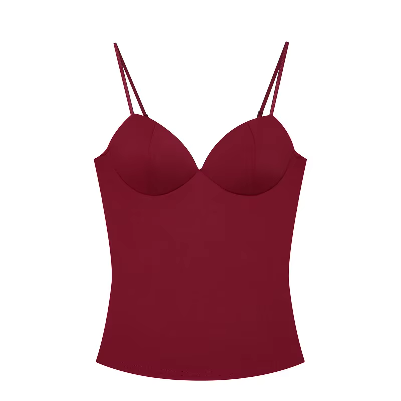 Haut court corset sexy pour femme, débardeur et caraco dos nu pour femme, hauts d'été sans manches p