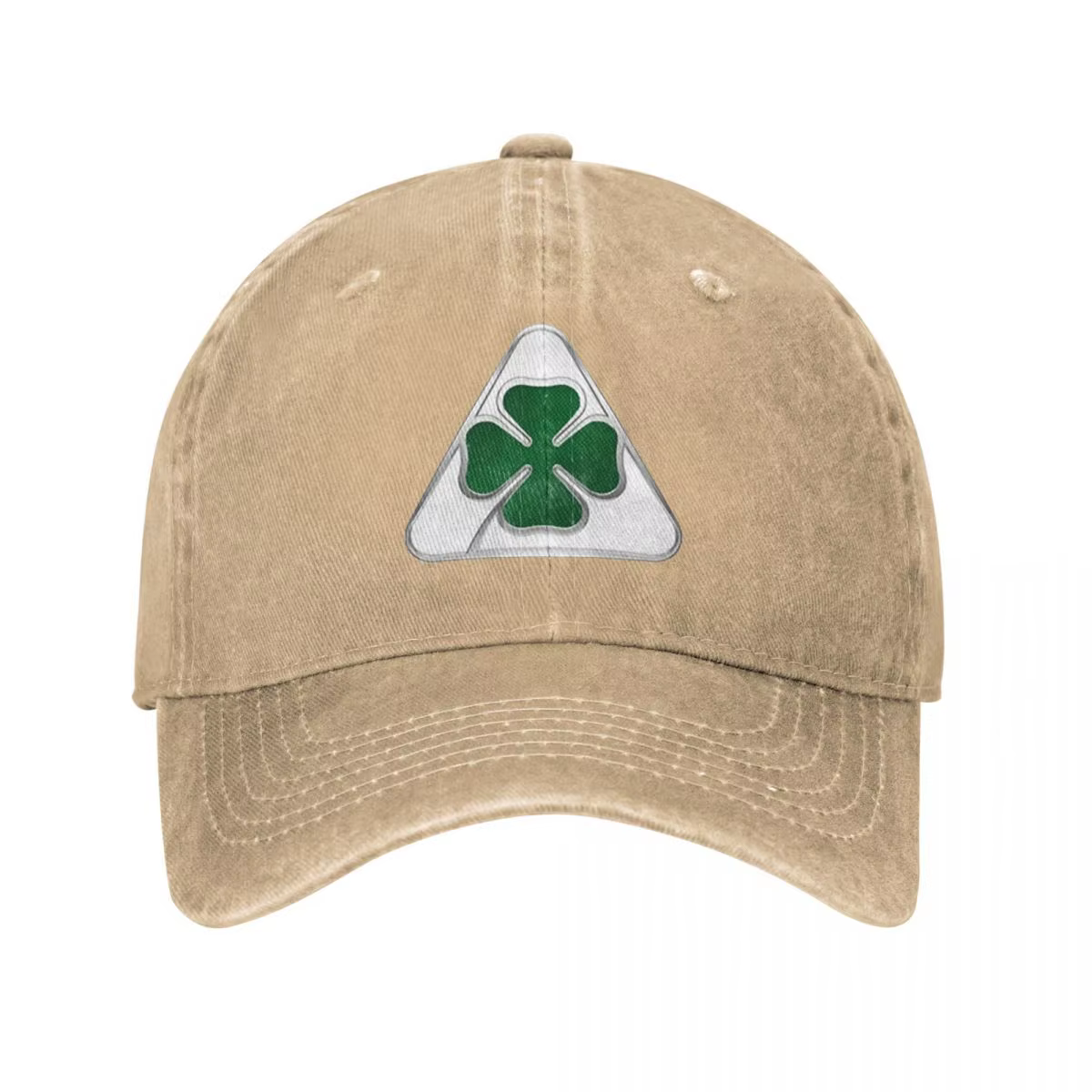 Casquette de baseball rétro A-Alfas Men' R-Romeos avec logo - Casquette Dad Hat à motif trèfle à qua