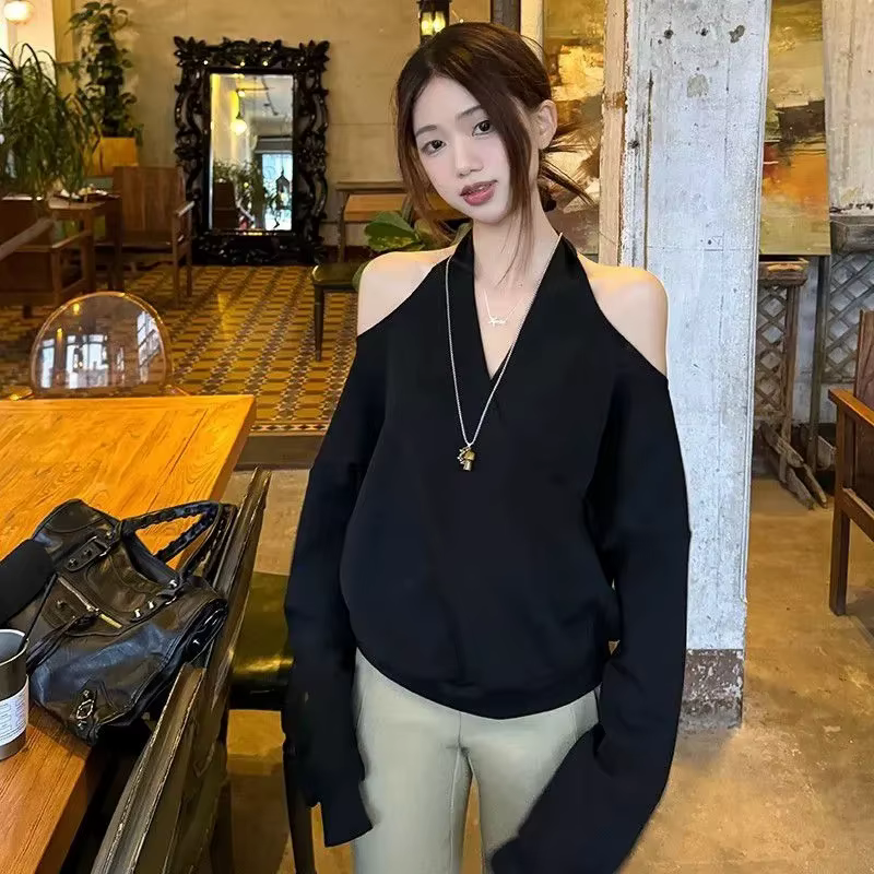 Hatle sweat à capuche dos nu Sexy épicé fille sweats à capuche à manches longues vêtements printemps