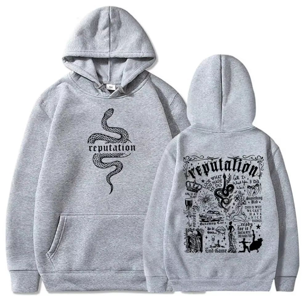 Dernière tendance Code Taylor réputation mode sweat à capuche réputation Fans de musique amour sweat