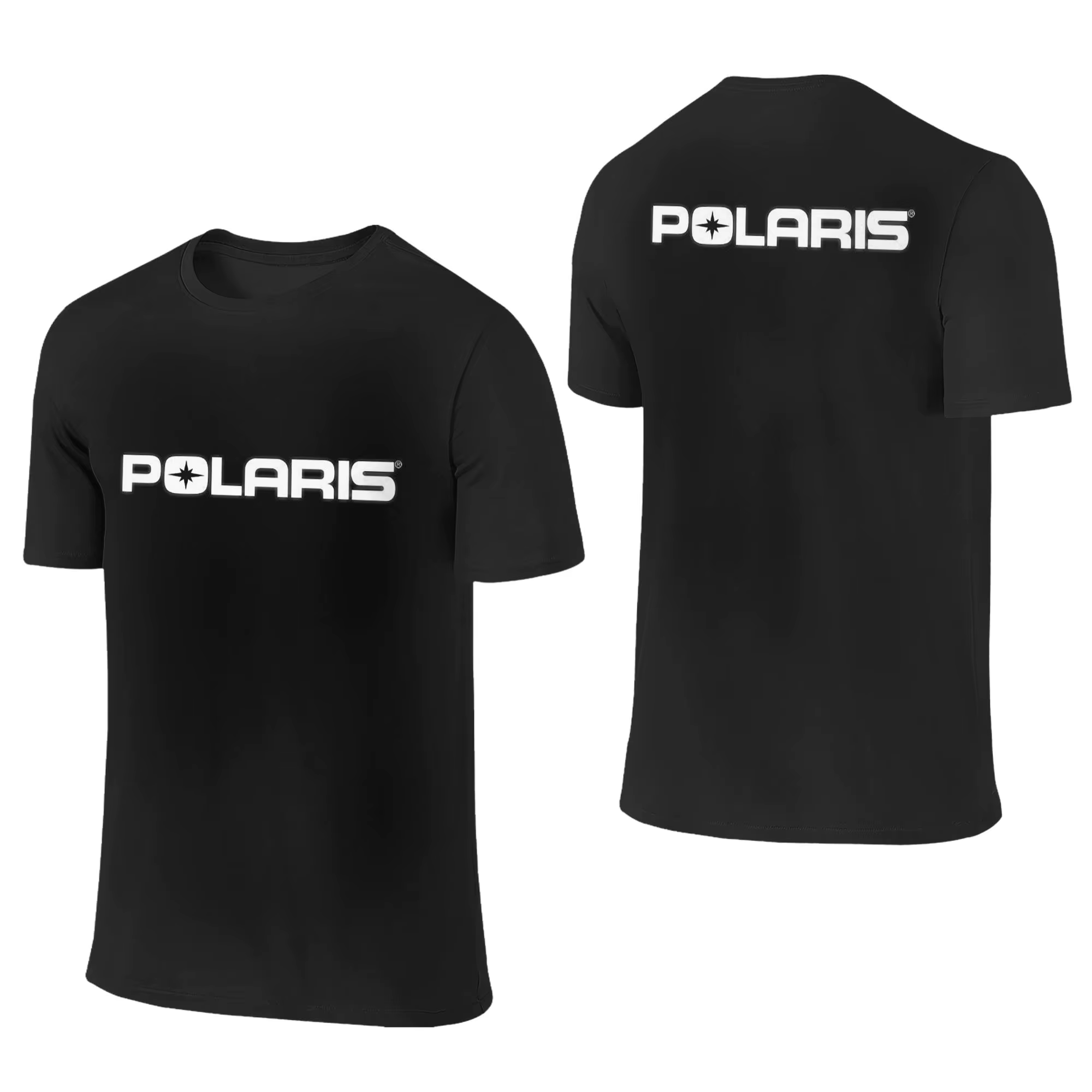 T-Shirt avec Logo Polaris pour hommes, 100% coton, Double face, col ras du cou, chemises d'été, S-6X