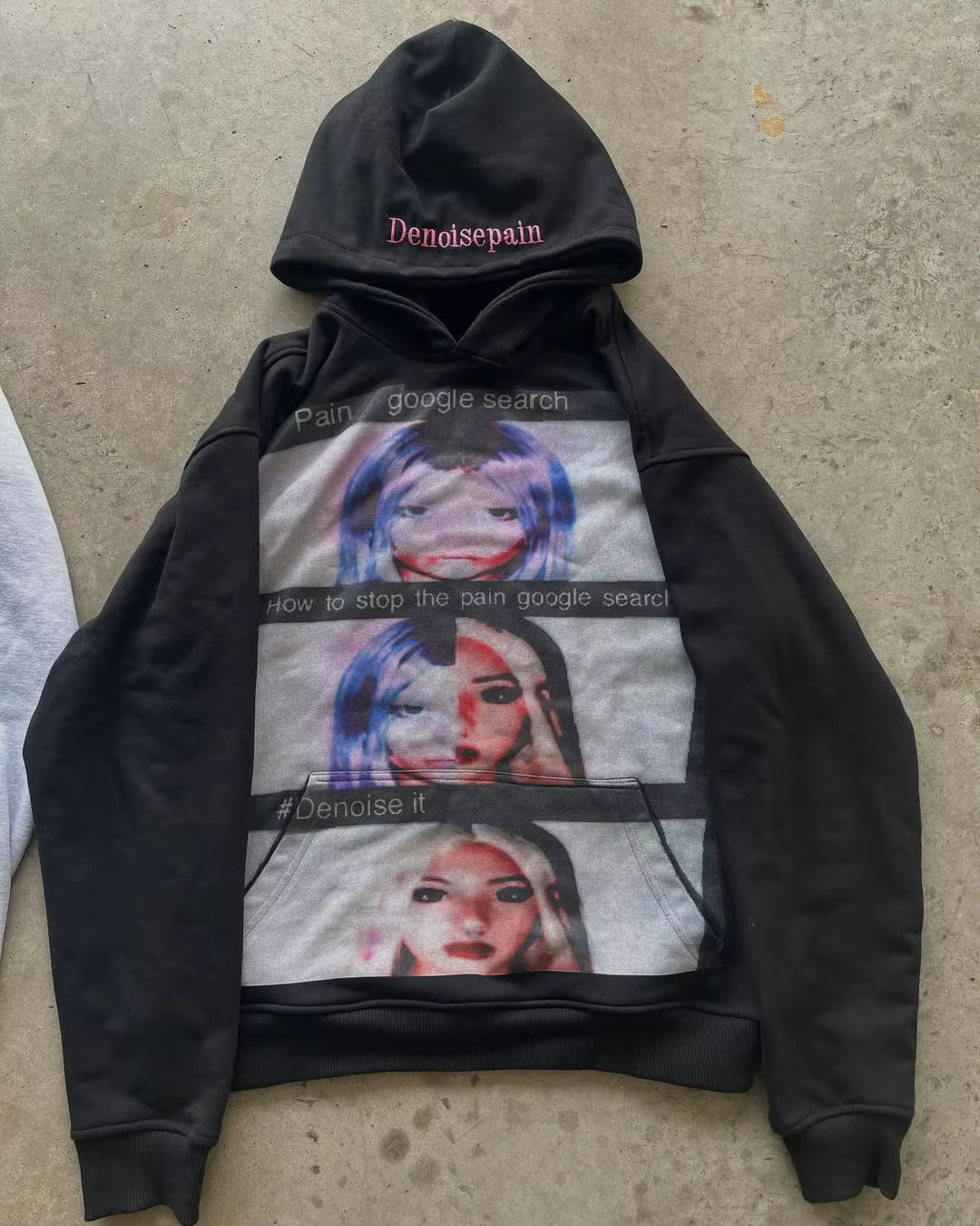 Harajuku Y2k décontracté sweat à capuche imprimé femmes Grunge Streetwear sweat hauts Goth sweat à c