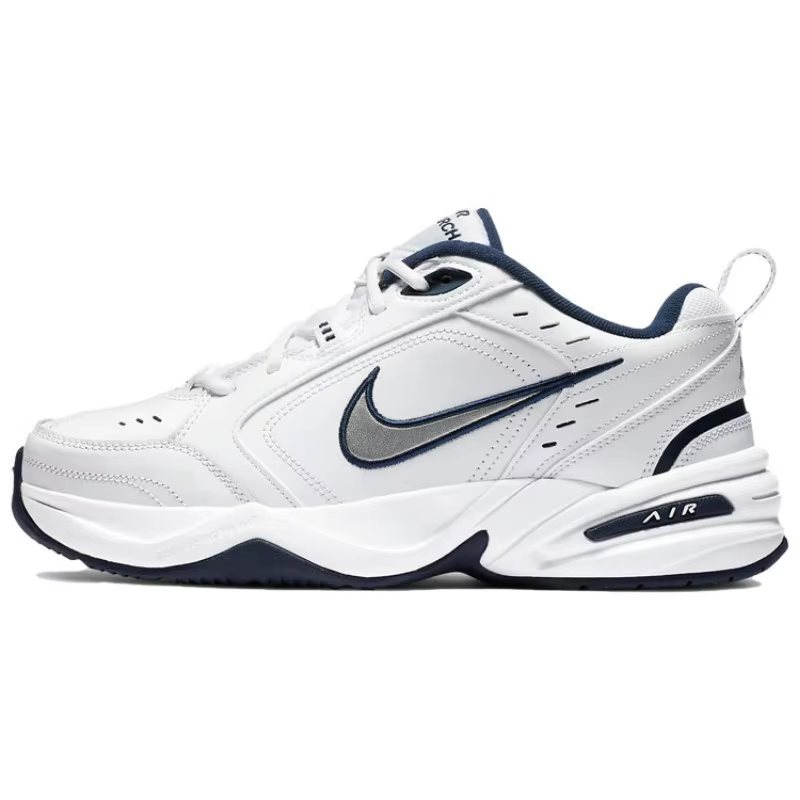 Nike Air Monarch 4 – Baskets décontractées bleues et blanches pour hommes, respirantes, antidérapant
