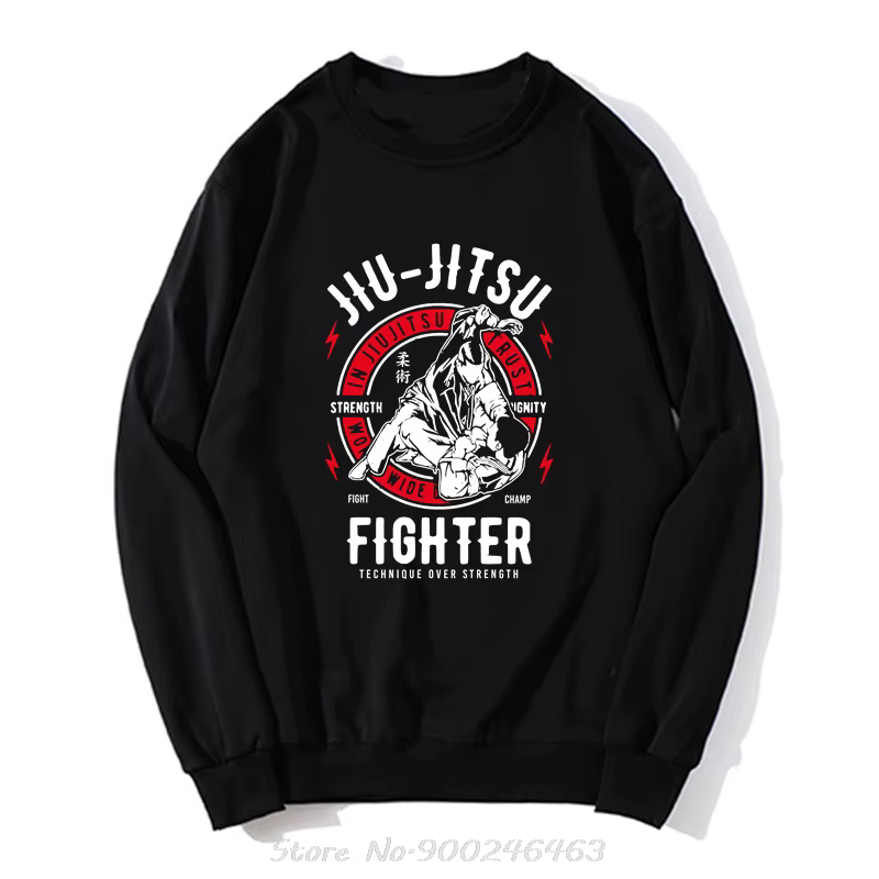 Vêtements pour hommes en Jiu Jitsu We Trust Sweat à capuche d'arts martiaux Mma Fighter Sweat-shirt 