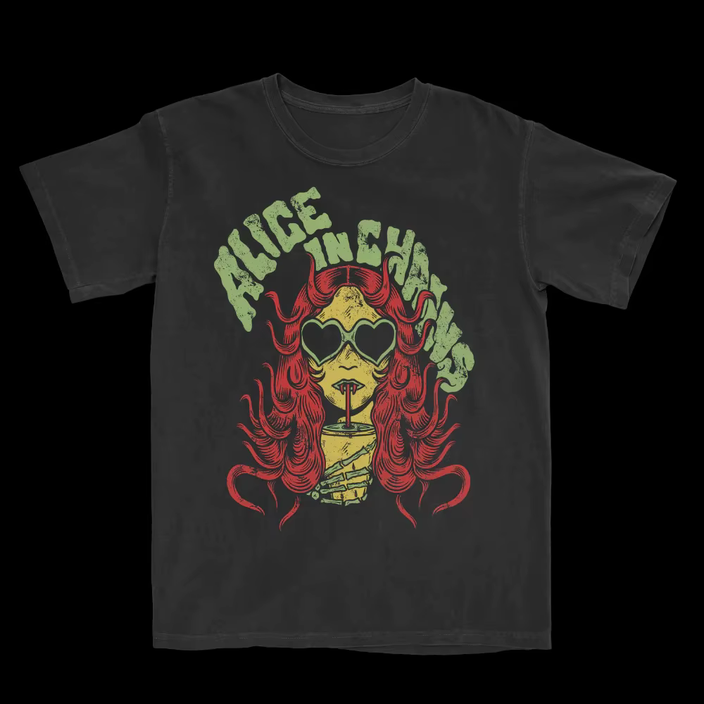T-shirt double face Alice in Chains Dirt pour homme, style vintage, groupe de rock grunge, tee-shirt