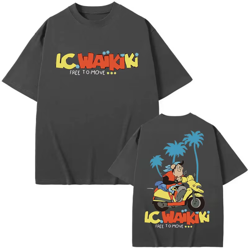 Drôle Lc Waikiki singe graphique T-shirts mode dessin animé à manches courtes T-shirts hommes femmes