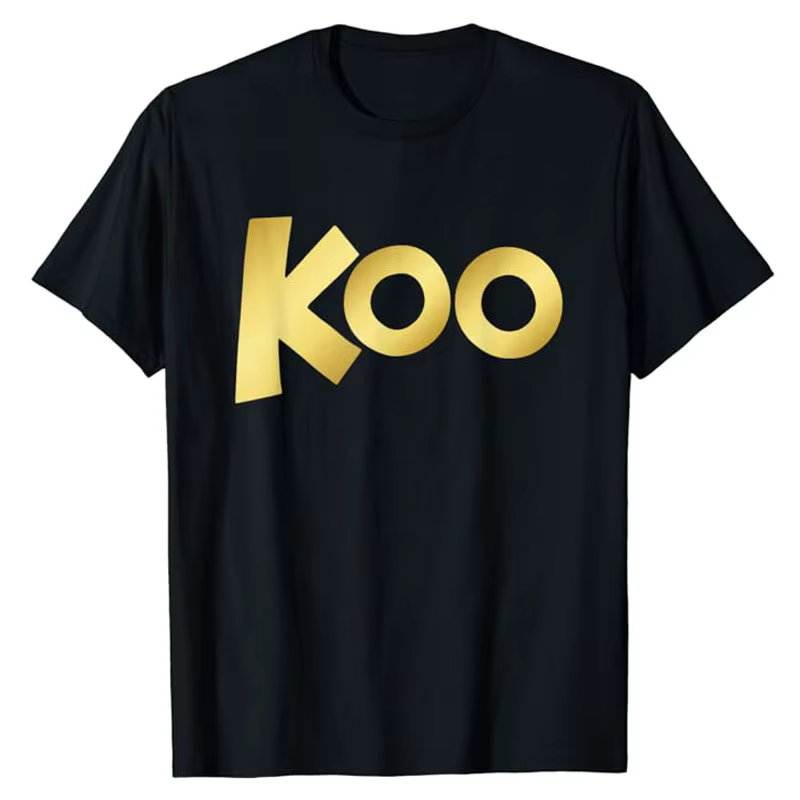 T-shirt graphique à manches courtes pour amoureux de la musique, The Roo Kanga, Kangourou, Lettres i