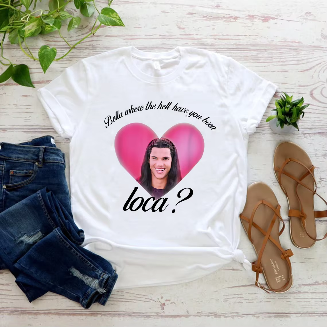 Bella où l'enfer vous avez été Loca t-shirt crépuscule chemise unisexe à manches courtes col rond t-