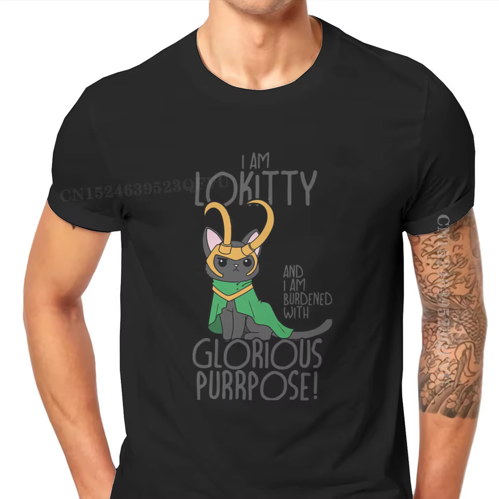LOKITTY Norse Mythology Loki Men T Shirts Vintage Grunge Large Retro Tshirts New Arrivals Harajuku M