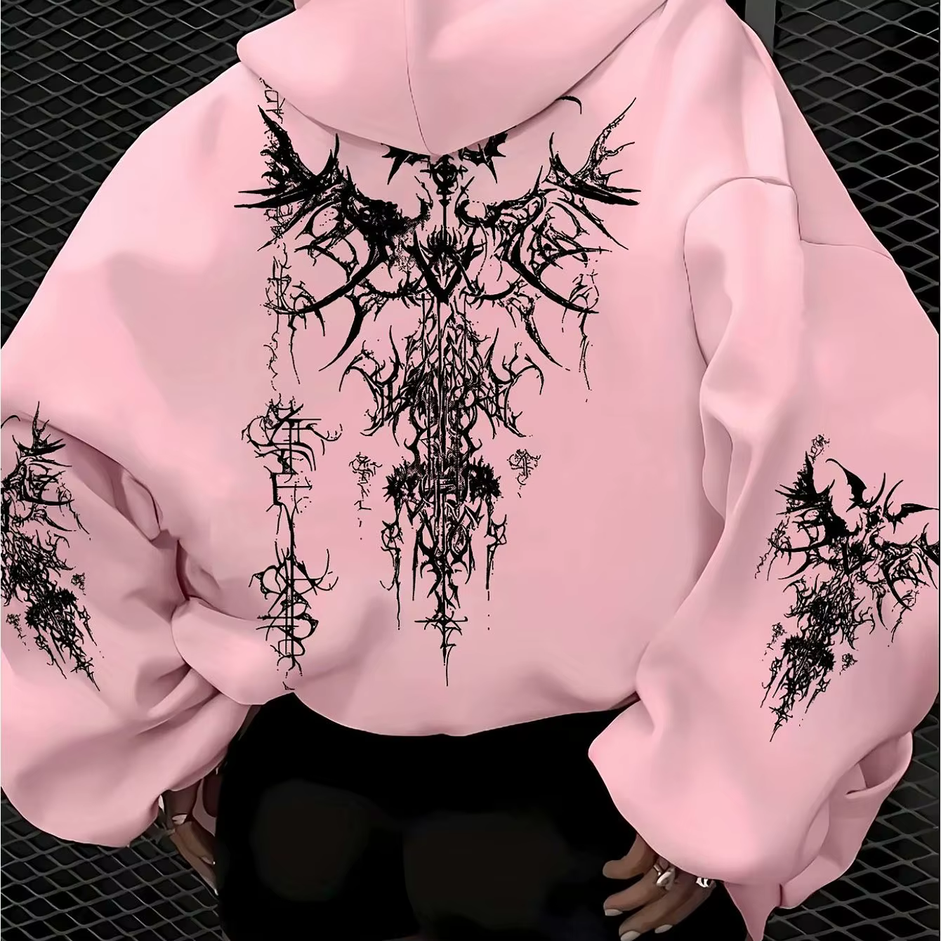 Sweat à capuche gothique américain pour femme pour l'automne et l'hiver, nouveau décontracté et à la